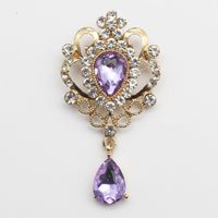 Simple Style Water Droplets Alloy Inlay Rhinestones Unisex Brooches sku image 10