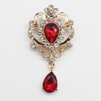 Simple Style Water Droplets Alloy Inlay Rhinestones Unisex Brooches sku image 2