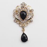 Simple Style Water Droplets Alloy Inlay Rhinestones Unisex Brooches sku image 3