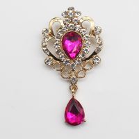 Simple Style Water Droplets Alloy Inlay Rhinestones Unisex Brooches sku image 5