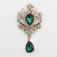 Simple Style Water Droplets Alloy Inlay Rhinestones Unisex Brooches sku image 4