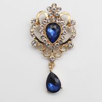 Simple Style Water Droplets Alloy Inlay Rhinestones Unisex Brooches sku image 7