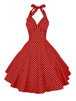 Women's A-line Skirt Vintage Style V Neck Printing Sleeveless Polka Dots Midi Dress Street main image 1