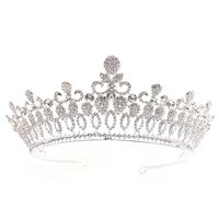 Fashion Geometric Alloy Inlay Rhinestones Crown 1 Piece sku image 1