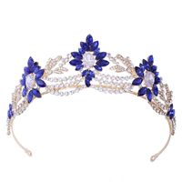 Fashion Oval Crown Alloy Inlaid Zircon Crown 1 Piece main image 2