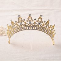 Elegant Crown Alloy Rhinestone Plating Crown 1 Piece main image 4