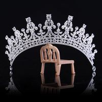 Elegant Crown Alloy Rhinestone Plating Crown 1 Piece main image 3