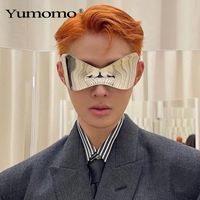 Y2k Punk Geometric Pc Polygon Frameless Men's Sunglasses main image 1