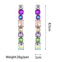 1 Pair Ethnic Style Geometric Metal Plating Inlay Artificial Gemstones Women's Drop Earrings main image 8