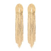 1 Pair Simple Style Solid Color Alloy Tassel Women's Earrings main image 9