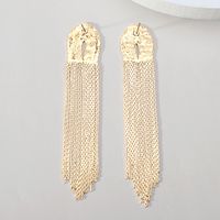 1 Pair Simple Style Solid Color Alloy Tassel Women's Earrings main image 6