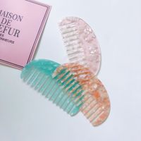 Simple Style Marble Acetic Acid Sheets Hair Combs 1 Piece main image 5