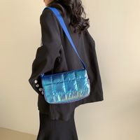 Women's Medium Polyester Plaid Fashion Square Zipper Crossbody Bag sku image 3