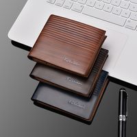 Men's Solid Color Pu Leather Open Wallets main image 6