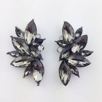1 Pair Glam Geometric Alloy Inlay Artificial Crystal Resin Women's Drop Earrings sku image 4