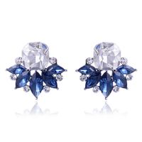 1 Pair Fashion Flower Alloy Plating Artificial Pearls Rhinestones Women's Drop Earrings sku image 18