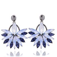1 Pair Fashion Flower Alloy Plating Artificial Pearls Rhinestones Women's Drop Earrings sku image 28