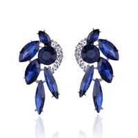 1 Pair Fashion Flower Alloy Plating Artificial Pearls Rhinestones Women's Drop Earrings sku image 22