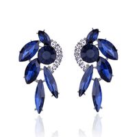 1 Paire Mode Fleur Alliage Placage Perles Artificielles Strass Femmes Boucles D'oreilles sku image 22