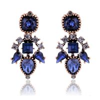 1 Pair Fashion Flower Alloy Plating Artificial Pearls Rhinestones Women's Drop Earrings sku image 24
