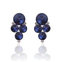 1 Pair Fashion Flower Alloy Plating Artificial Pearls Rhinestones Women's Drop Earrings sku image 1