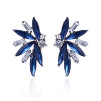 1 Pair Fashion Flower Alloy Plating Artificial Pearls Rhinestones Women's Drop Earrings sku image 19