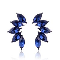 1 Pair Fashion Flower Alloy Plating Artificial Pearls Rhinestones Women's Drop Earrings sku image 2