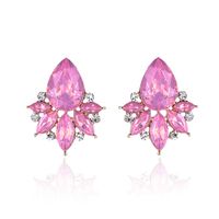 1 Pair Glam Water Droplets Inlay Alloy Artificial Crystal Drop Earrings sku image 6