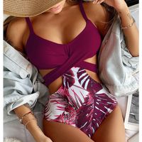 Women's Sexy Ditsy Floral Polyester Tankinis main image 6