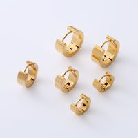 12 Pairs Fashion Solid Color Stainless Steel Polishing Earrings main image 2