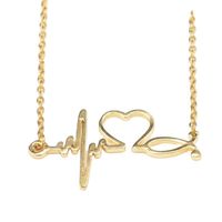 1 Piece Fashion Heart Shape Alloy Hollow Out Gold Plated Silver Plated Valentine's Day Women's Necklace main image 6