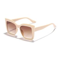 Fashion Solid Color Pc Resin Cat Eye Full Frame Women's Sunglasses sku image 2