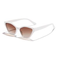 Vacation Solid Color Pc Resin Cat Eye Full Frame Women's Sunglasses sku image 2