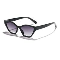 Vacation Solid Color Pc Resin Cat Eye Full Frame Women's Sunglasses sku image 1