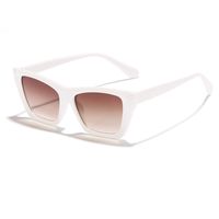 Fashion Leopard Pc Uv400 Resin Cat Eye Patchwork Full Frame Women's Sunglasses sku image 1