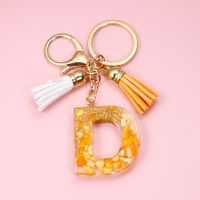 1 Piece Simple Style Letter Plastic Resin Enamel Keychain main image 2