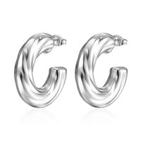 1 Pair Fashion Solid Color Plating Titanium Steel Earrings sku image 48