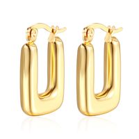 1 Pair Fashion U Shape Stainless Steel Plating Drop Earrings main image 2