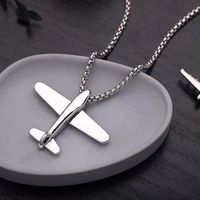 Simple Style Airplane Alloy Plating Unisex Necklace 1 Piece sku image 2