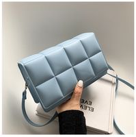 Women's Small Pu Leather Solid Color Fashion Square Flip Cover Crossbody Bag sku image 16