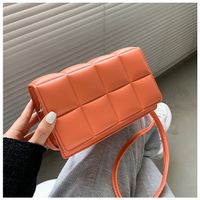 Women's Small Pu Leather Solid Color Fashion Square Flip Cover Crossbody Bag sku image 7