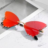 Fashion Butterfly Pc Butterfly Frame Patchwork Frameless Women's Sunglasses main image 3