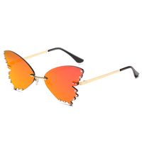 Mode Schmetterling Pc Schmetterlingsrahmen Patchwork Rahmenlos Sonnenbrille Der Frauen sku image 2