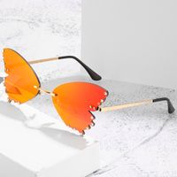 Fashion Butterfly Pc Butterfly Frame Patchwork Frameless Women's Sunglasses main image 2