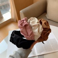 Simple Style Solid Color Cloth Handmade Hair Band 1 Piece main image 3