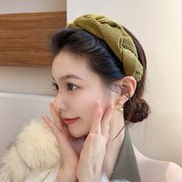 Simple Style Twist Cloth Hair Band 1 Piece sku image 1