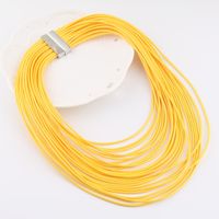 Fashion Solid Color Leather Rope Wholesale Necklace sku image 2