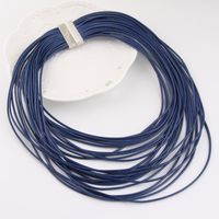Fashion Solid Color Leather Rope Wholesale Necklace sku image 5