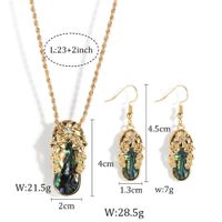 Fashion Slippers Alloy Inlay Rhinestones Shell Women's Earrings Necklace main image 5