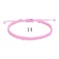 Simple Style Solid Color Rope Braid Unisex Bracelets sku image 13
